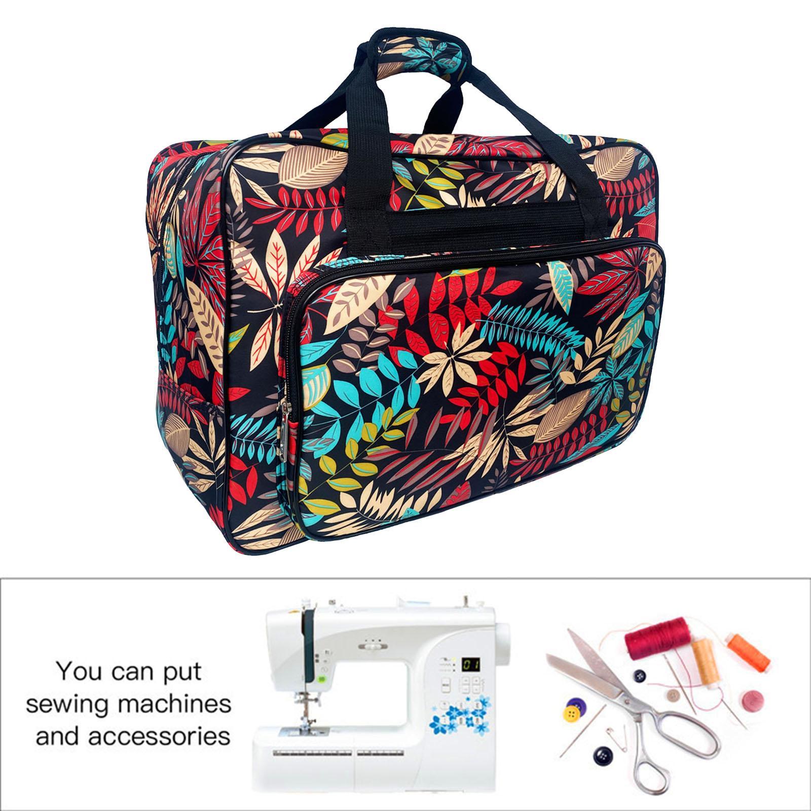 Large Capacity Sewing Machine Bag Travel Portable Storage Handbag Dark Blue