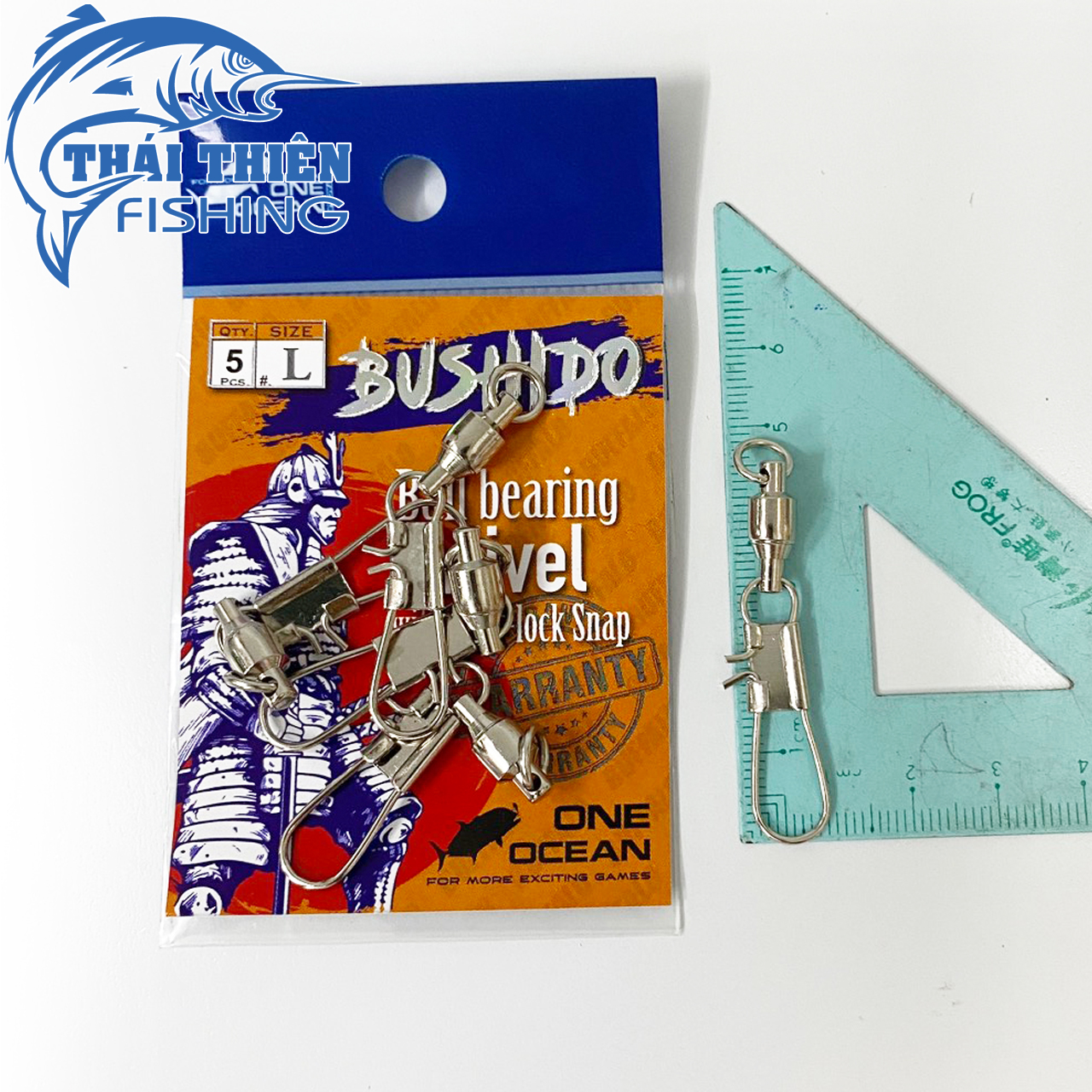 Ma Ní Câu Cá Bushido Ball Bearing Swivel Vỉ 5 Cái Chuyên Dùng Câu Cá Tra, Các Loại Cá Lớn