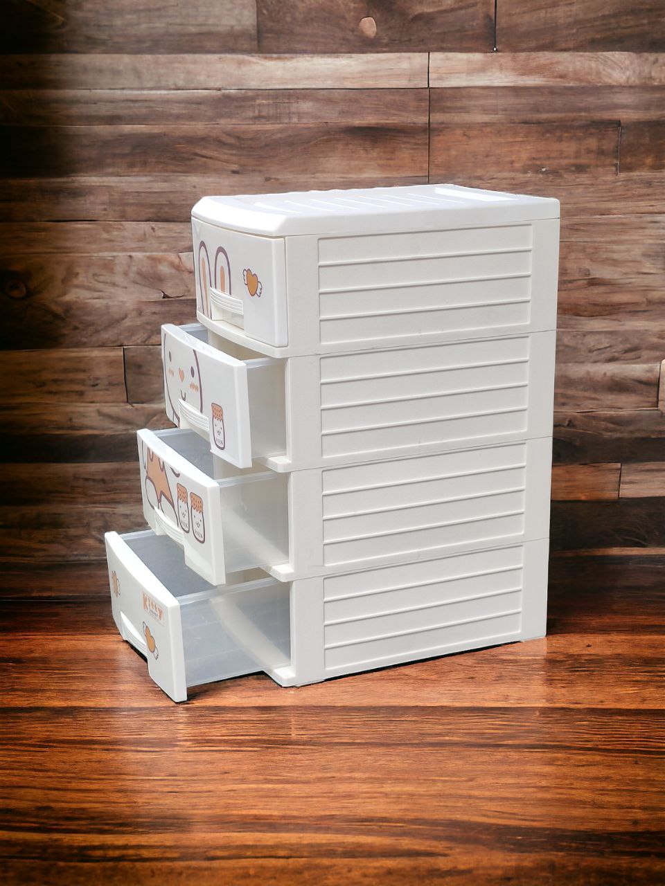 TỦ NHỰA 4 TẦNG KIT TY ĐỰNG ĐỒ ĐA NĂNG MÀU TRẮNG