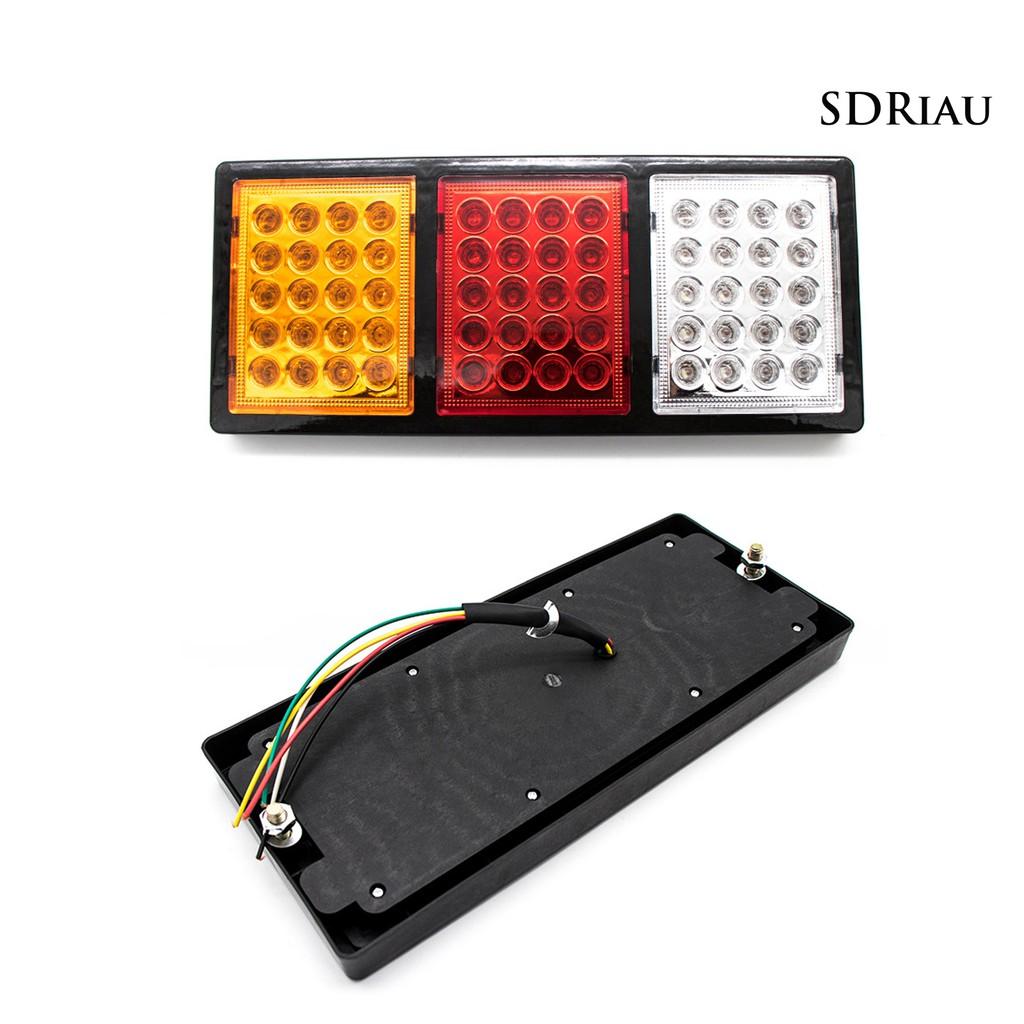Bộ 2 Đèn Led Chống Thấm Nước Dc 12v / 24v 60 Bóng Chất Lượng Cao