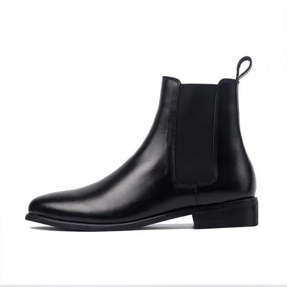 Giày Chelsea boots nam CB02 bản mũi nhọn, da bò cao cấp ống Cao, LEMANS bảo hành 24 tháng