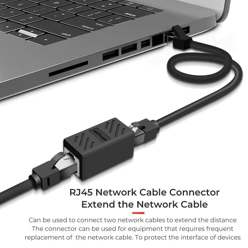 Mới RJ45 Cổng Kết Nối Cat7/6 Ethernet Adapter Giao Diện Gigabit Mạng Mở Rộng Convertor Cho Cáp Nối Dài Nữ Sang Nữ