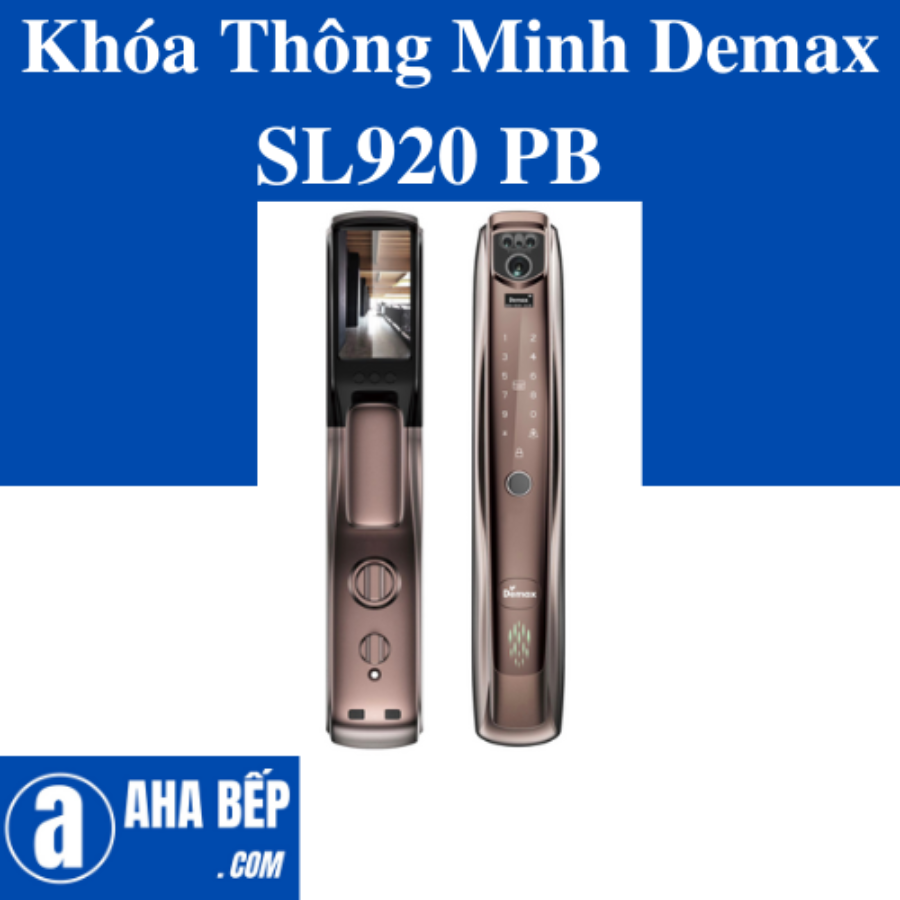 Khóa Thông Minh Nhận Diện Khuôn Mặt Demax SL920 PB - APP WIFI. Hàng Chính Hãng