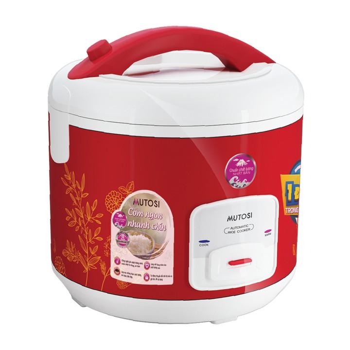 Nồi cơm điện Mutosi MR-16R (Đỏ) chống dính 1.8L - Hàng chính hãng