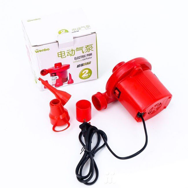 Bơm Điện Mini 2 Chiều Hút Thổi Tiện Lợi Bơm Phao Bơi, Bơm Ghế Hơi, Bơm Bể Phao, Bơm Hút Chân Không Giao Màu Ngẫu Nhiên