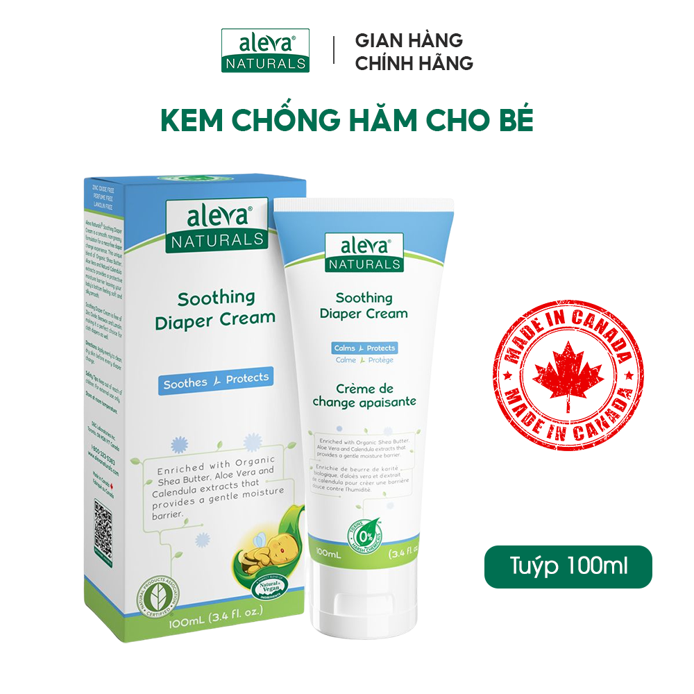 Combo tắm gội, dưỡng ẩm, làm mịn da giúp bé ngủ ngon Aleva Naturals (set 04 sản phẩm)