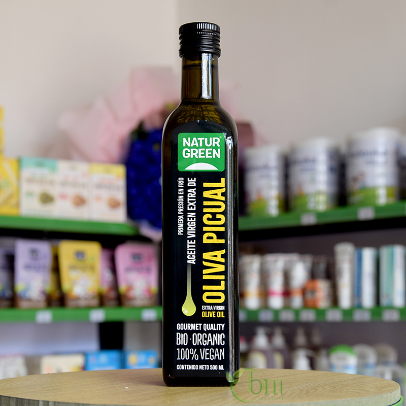 Dầu oliu ép lạnh hữu cơ Naturgreen 500ml - Organic extra virgin olive oil