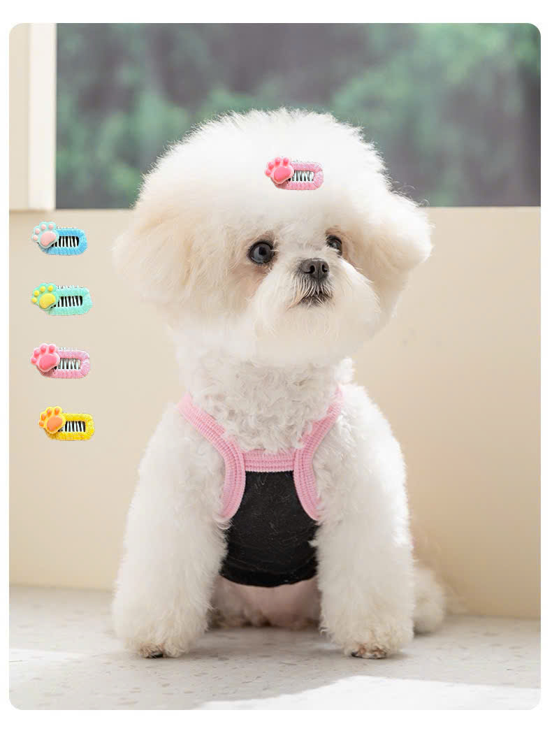 NƠ KẸP TÓC BUỘC TÓC CÀI TÓC CHÂN CHÓ MÈO THỜI TRANG DỄ THƯƠNG MÃ 37 CHO THÚ CƯNG CHÓ MÈO