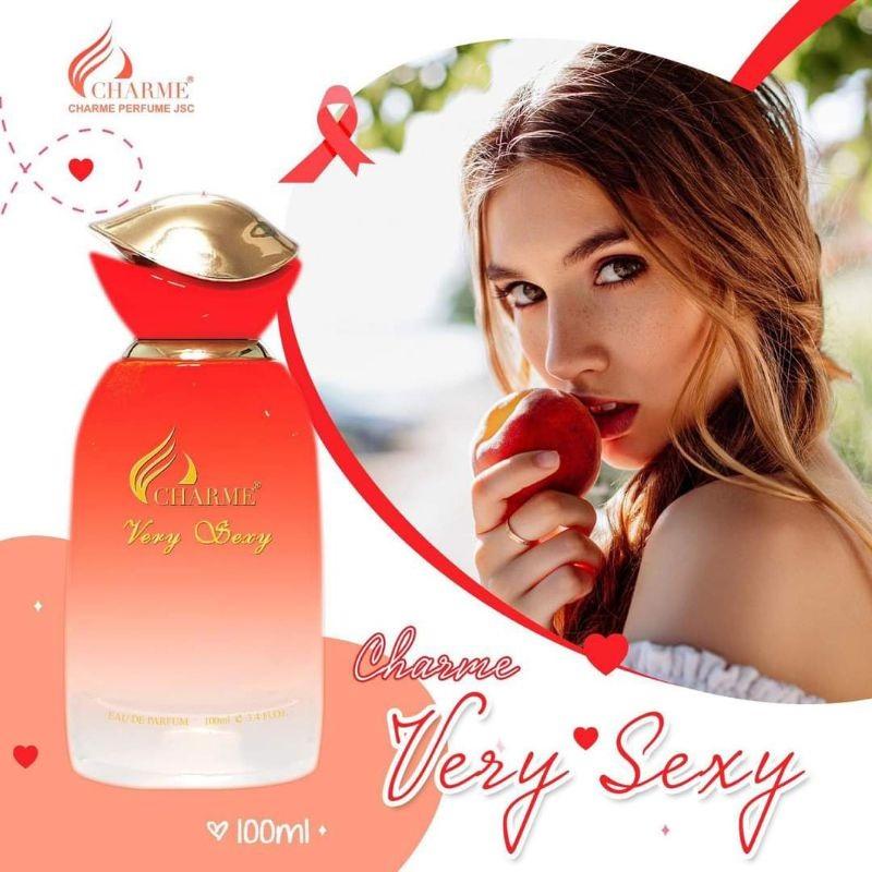 Nước Hoa Nữ Chính Hãng CHARME VERY SEXY Với Mùi Hương Tươi Mát, Sảng Khoái Kèm Chút Ấm Áp Của Hương Cuối Xạ Hương Và Gỗ Đàn Hương 100ml