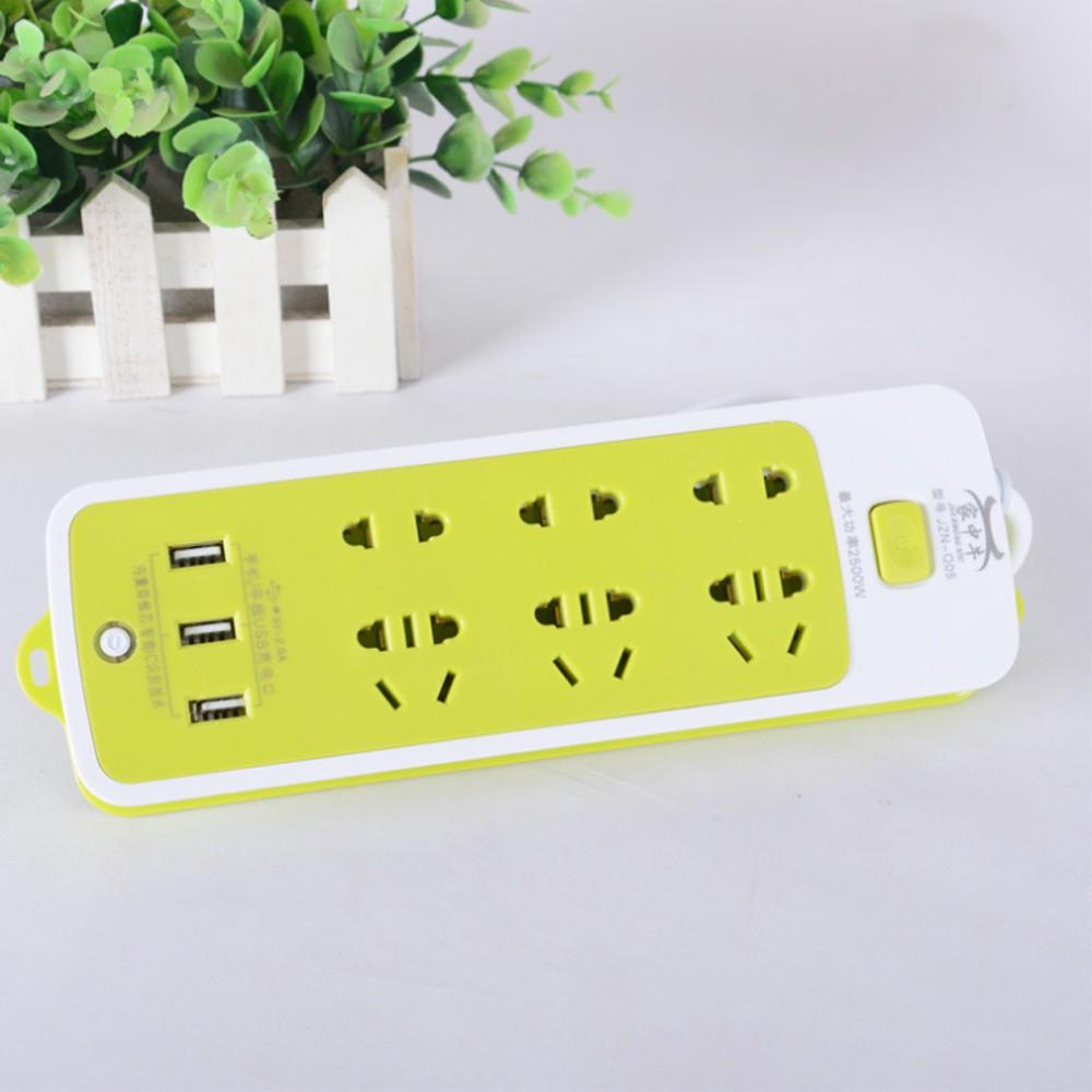 Ổ cắm điện đa năng có cổng USB tiện dụng, Ổ cắm điện thông minh chống cháy nổ chịu được công suất cao