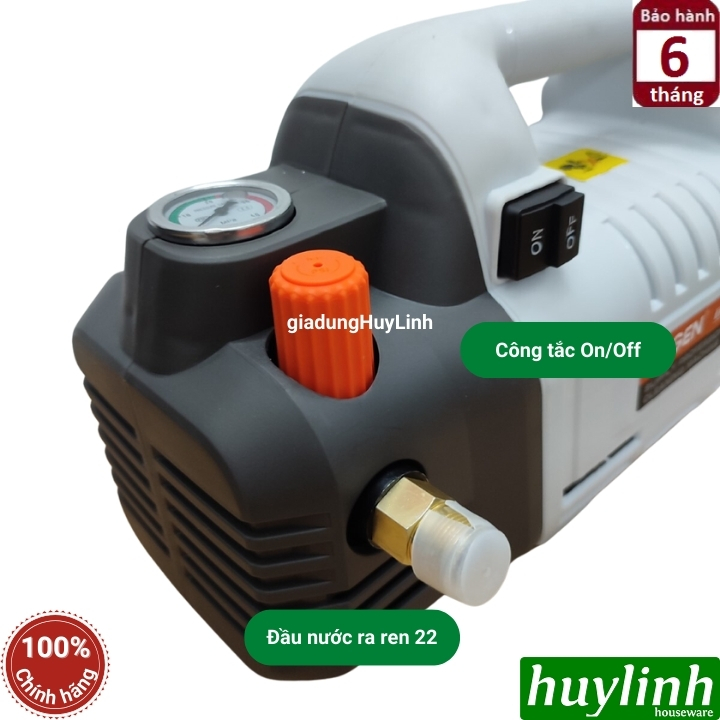 Máy xịt rửa xe Chỉnh Áp Ergen EN-6729 - 2800W - Motor cảm ứng từ lõi đồng - Hàng chính hãng