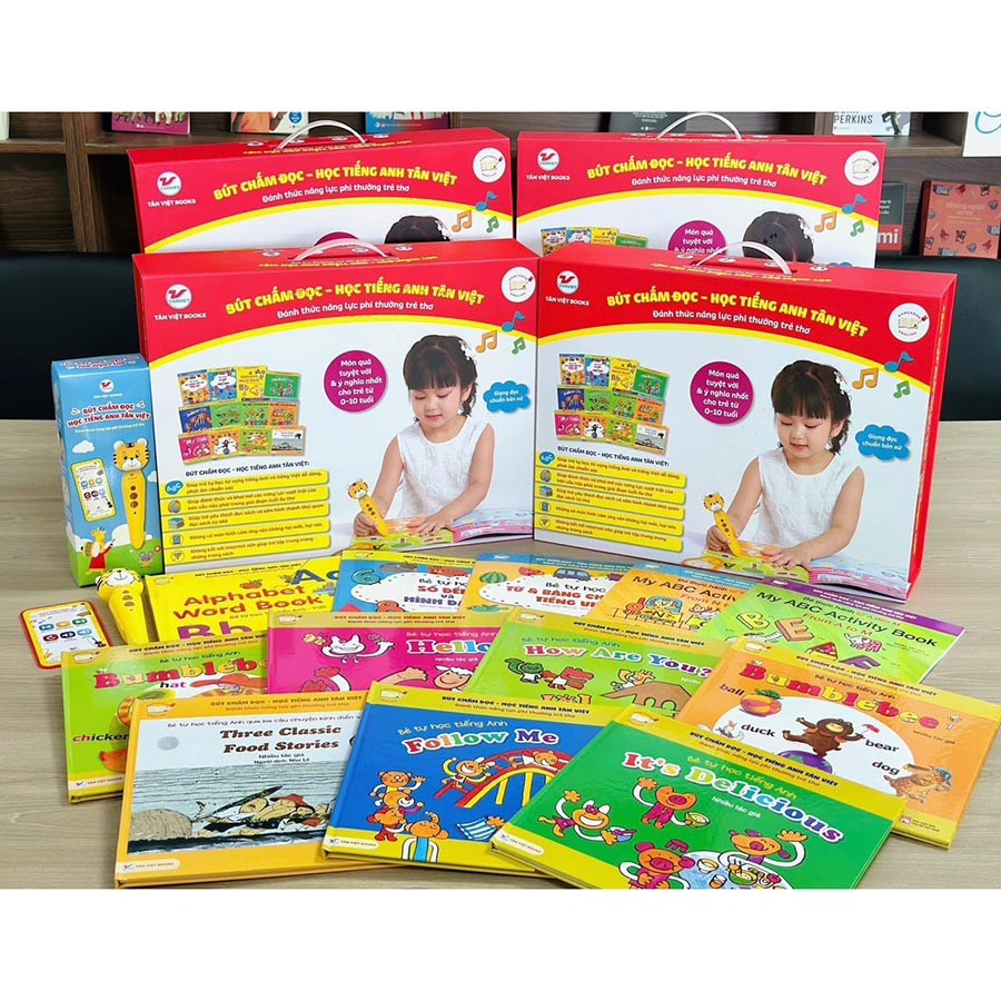 Bộ Sách Học Tiếng Anh: Bút Chấm Đọc- Học Tiếng Anh - Đánh Thức Năng Lực Phi Thường Từ Trẻ Thơ : Dành Cho Trẻ Từ 0 Đến 10 Tuổi