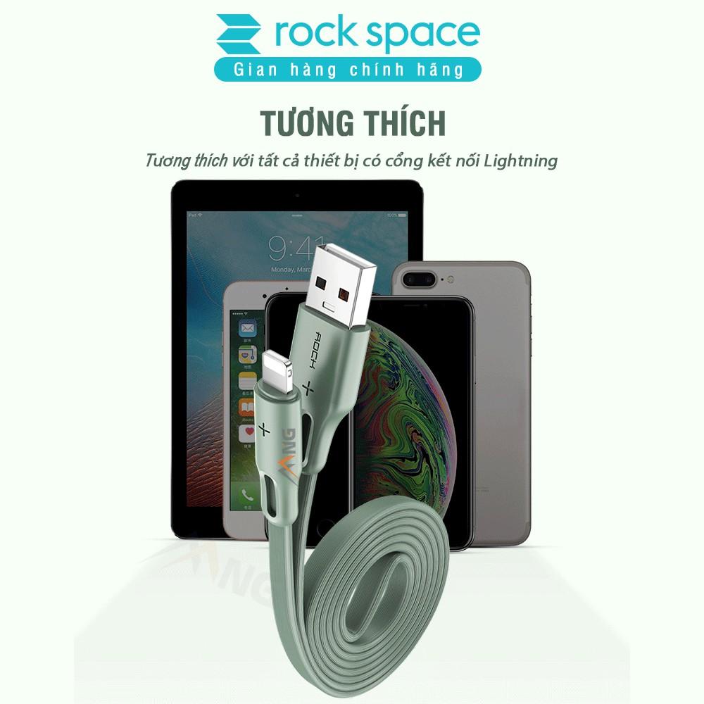 Dây Sạc Rockspace S1 dành cho IP loại tốt sạc nhanh không nóng máy dây dẹt độ dài 1m - Hàng chính hãng