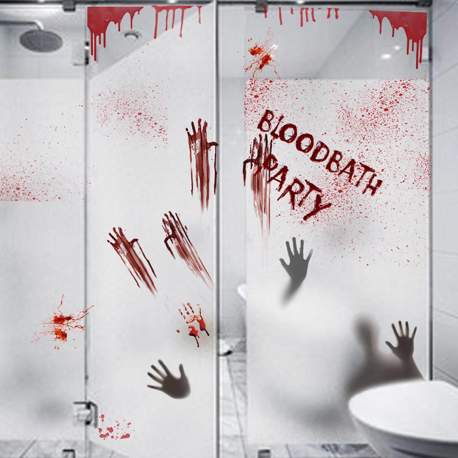 Nhãn dán cửa sổ trang trí Halloween đáng sợ