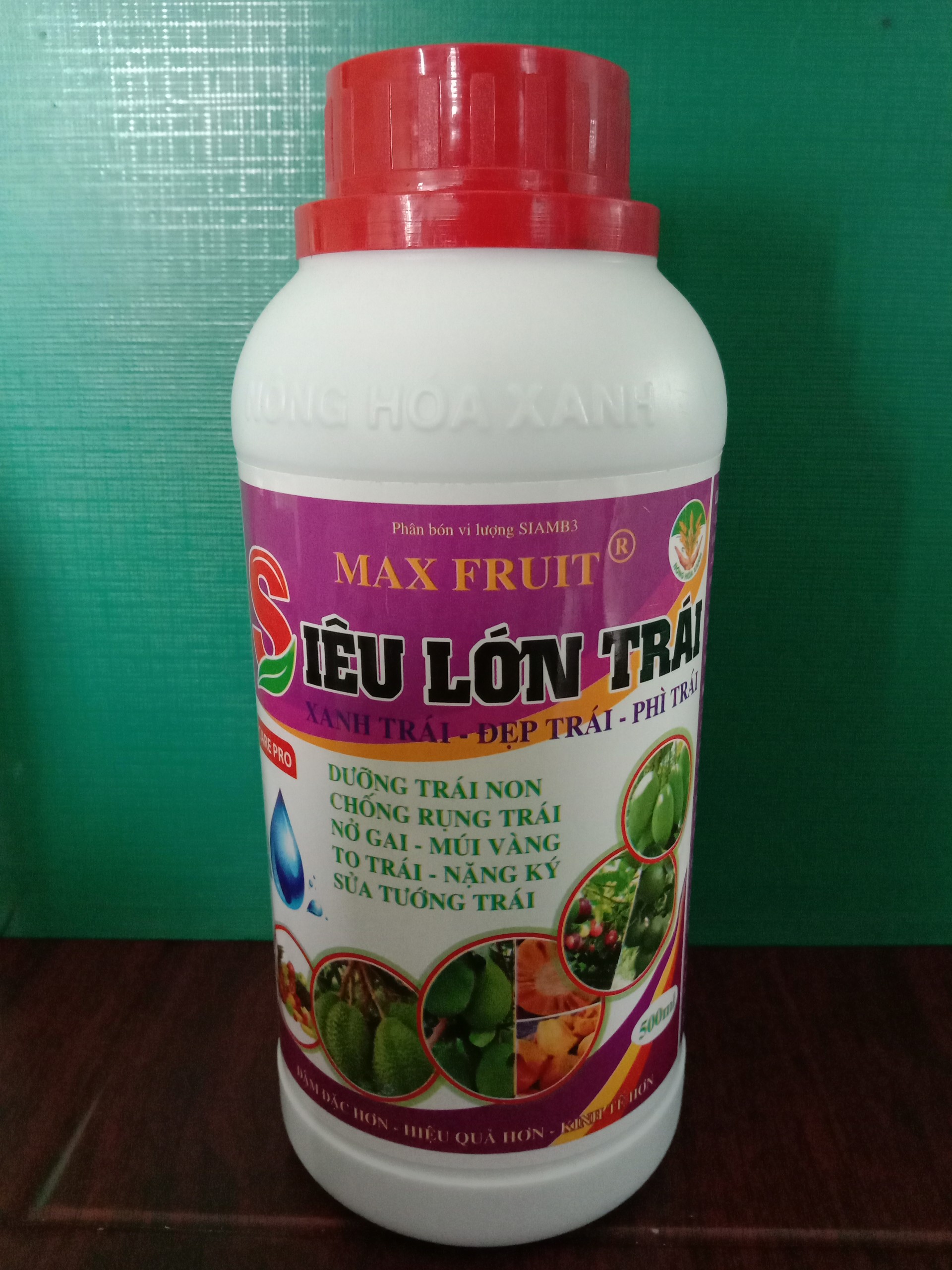 MAX FRUIT CHAI 0,5 LÍT – SIÊU LỚN TRÁI, XANH TRÁI, LỚN TRÁI, PHÌ TRÁI, DƯỠNG TRÁI NON, CHỐNG RỤNG TRÁI, NỞ GAI, MÚI VÀNG,TO TRÁI, NẶNG KÝ, SỬA TƯỚNG TRÁI