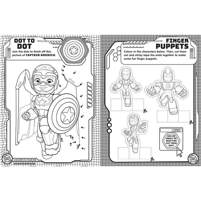 Sách Iron Man And His Awesome Friends - Mega Colouring Book