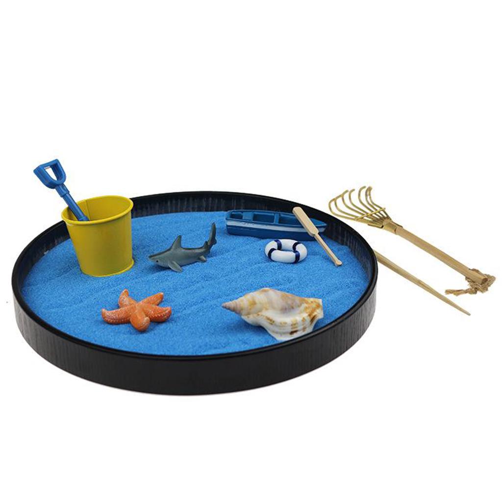 Beach Sandbox Sea Life Office Zen Garden Mini Landscape Miniature Child Toy