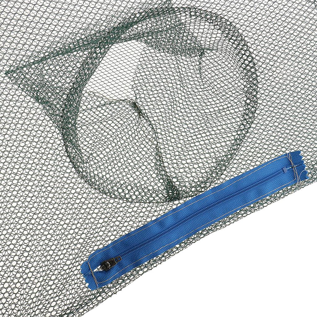 Nylon Foldable Fishing Mesh Trap Net Crab Prawn Shrimp Crayfish Bait Cast