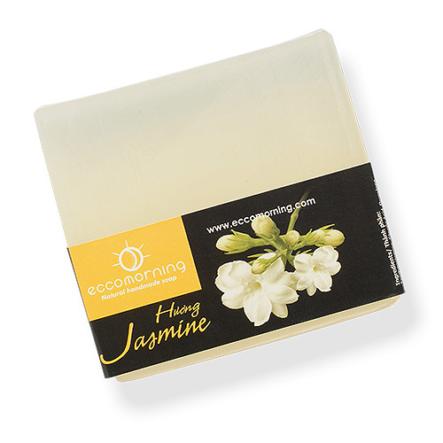 Xà Bông Thiên Nhiên Handmade eccomorning Hình Vuông Hương Hoa Nhài – Jasmine Soap