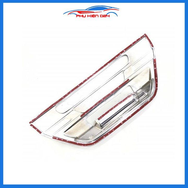 Ốp tay mở cốp mạ Hilux Revo hai màu đen bạc  trang trí xe chống va đập hiệu quả