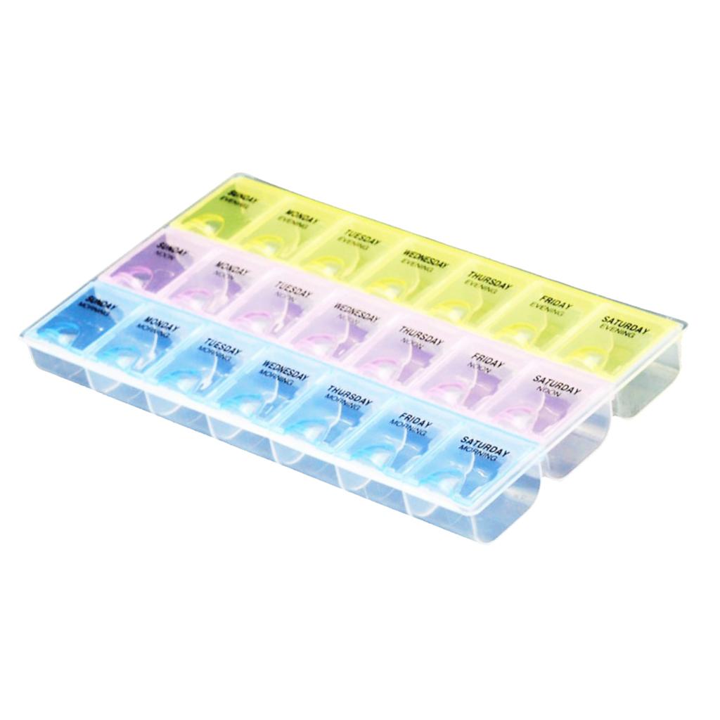 Colorful Plastic 21 Slots Electric IC Parts Wire Terminals Kit Storage Box