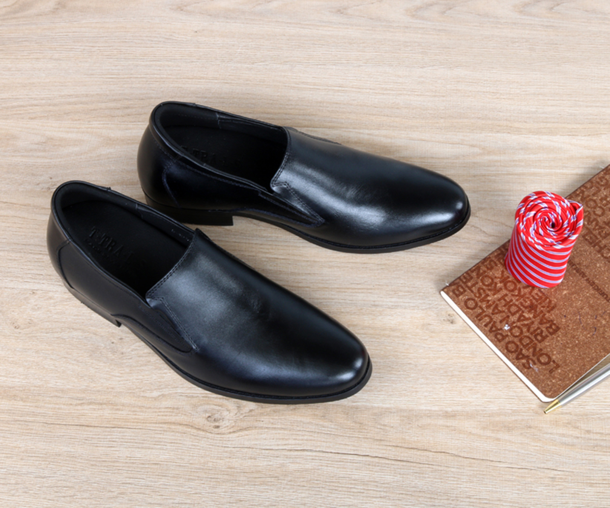 GIÀY TĂNG CHIỀU CAO GIÀY CAO DÀNH CHO NAM GIỚI S1011 ĐEN TRƠN - CAO 8CM GIÀY ĐỘN NAM CAO VƯỢT TRỘI
