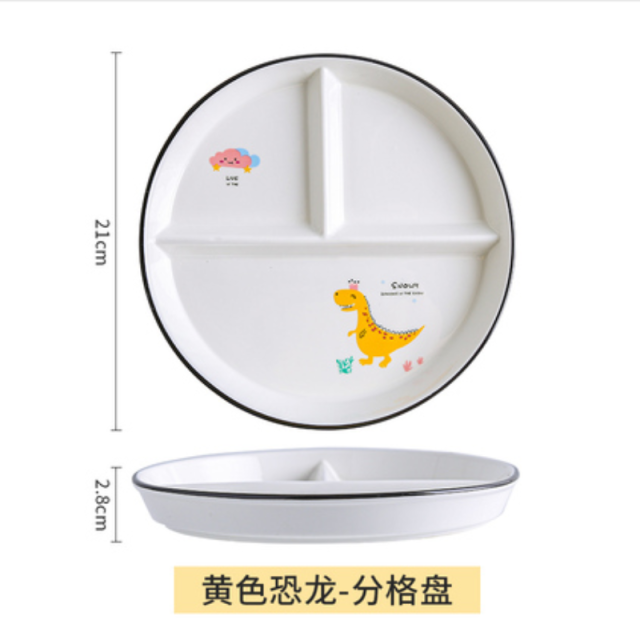 LOVEYIRUO Gốm Đĩa Dùng Tiệc Bộ Trẻ Em Ăn Nhẹ Món Tráng Miệng Trà Chiều Bộ Đồ Ăn Để Bàn Trang Trí Hàng Gia Dụng Đĩa Bộ