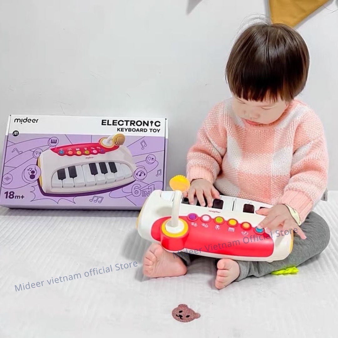 Đồ Chơi Đàn Piano điện tử 8 phím cho bé Mideer 6 in Electronic Keyboard Toy