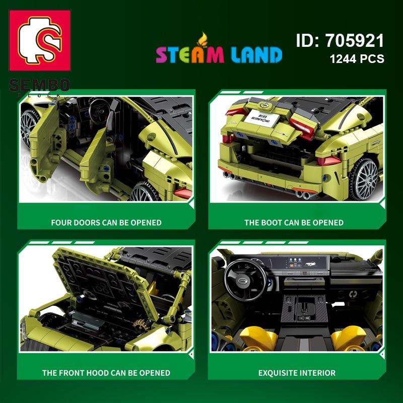 Hình ảnh Đồ Chơi Lắp Ráp Siêu Xe Thể Thao Shadow Leopard A55 – SEMBO 705921