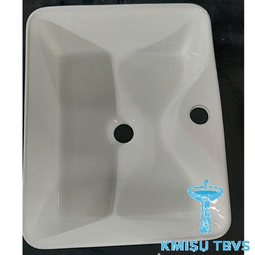 Chậu Lavabo, chậu rửa mặt bàn đá, chậu labo hình CN 3 con hươu - KMISU thiết bị vệ sinh