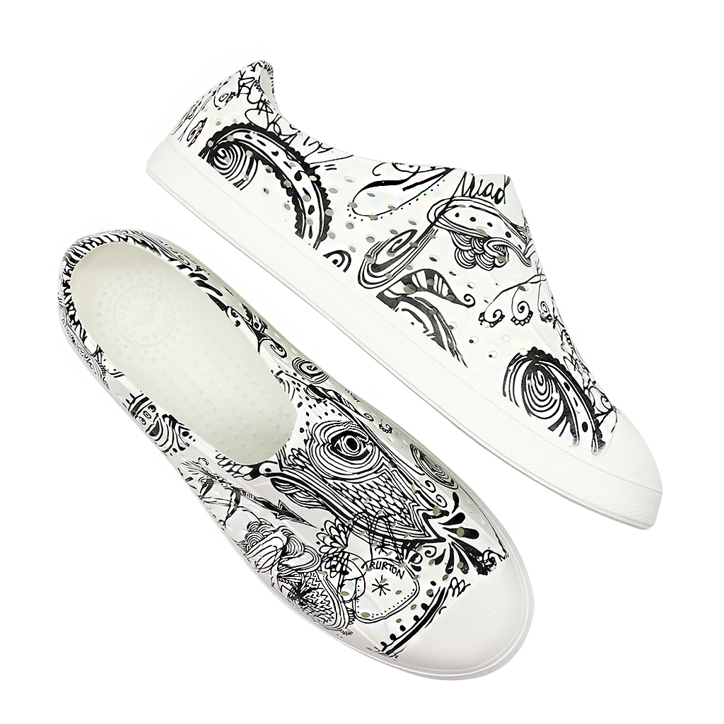 Giày Nhựa Nữ Dáng Sneaker Đi Mưa Đi Biển Dạo Phố - chất liệu nhựa Phylon cao cấp, siêu nhẹ, mềm, êm chân, không thấm nước BWBSr7