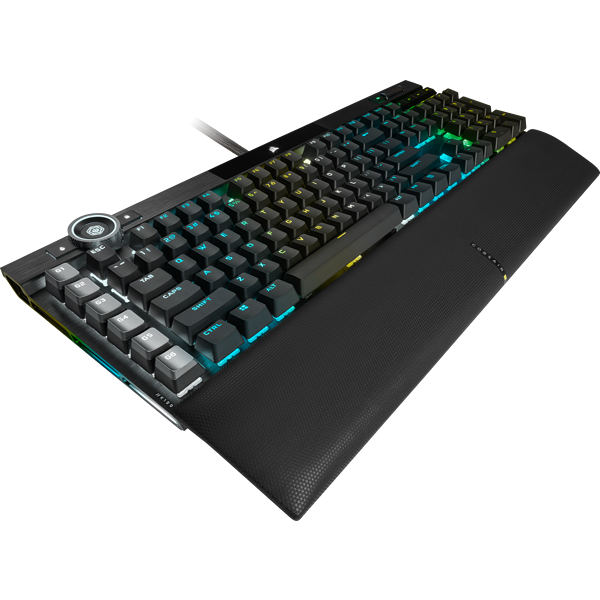 Bàn phím cơ Corsair K100 RGB Switch Cherry MX Speed  tần số quét phím 4000Hz - Hàng Chính Hãng