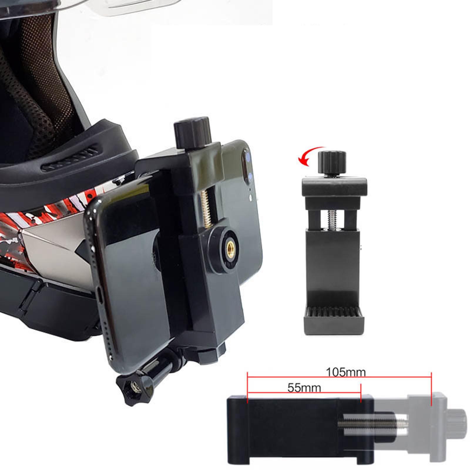 Motorcycle Helmet Chin Mount Kit for for 9 8 7 6 5 4 Sports Camera or 4.7-7 inch Mobile Phones