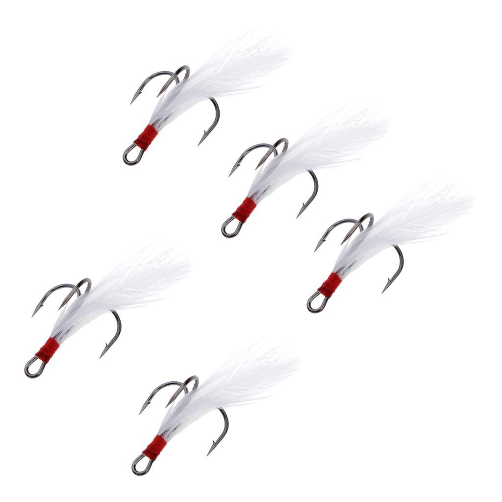 Saltwater Fishing Lure Bait Fishing Sequins Lures Rig Hook Tackle w/Feathers