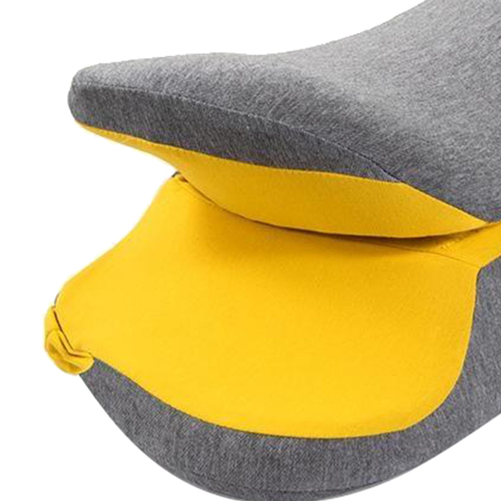 Travel Pillow Memory Foam Neck Pillow Support Pillow Portable Compact &amp; Lightweight Nap Pillow for Office Sleeping Rest Cushion