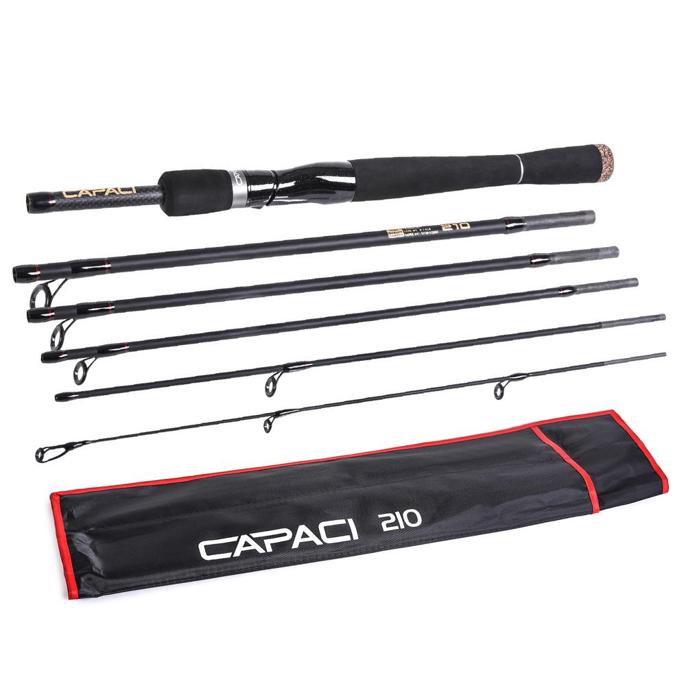 Cần câu cá LURE 6 phần bằng carbon 2.4m