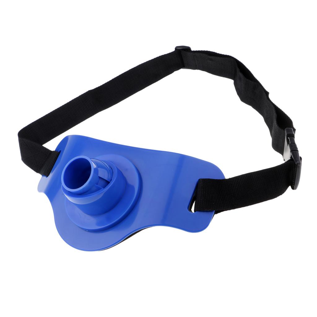 Fishing Stand Up Fighting Belt Waist Gimbal Rod Pole Holder Blue
