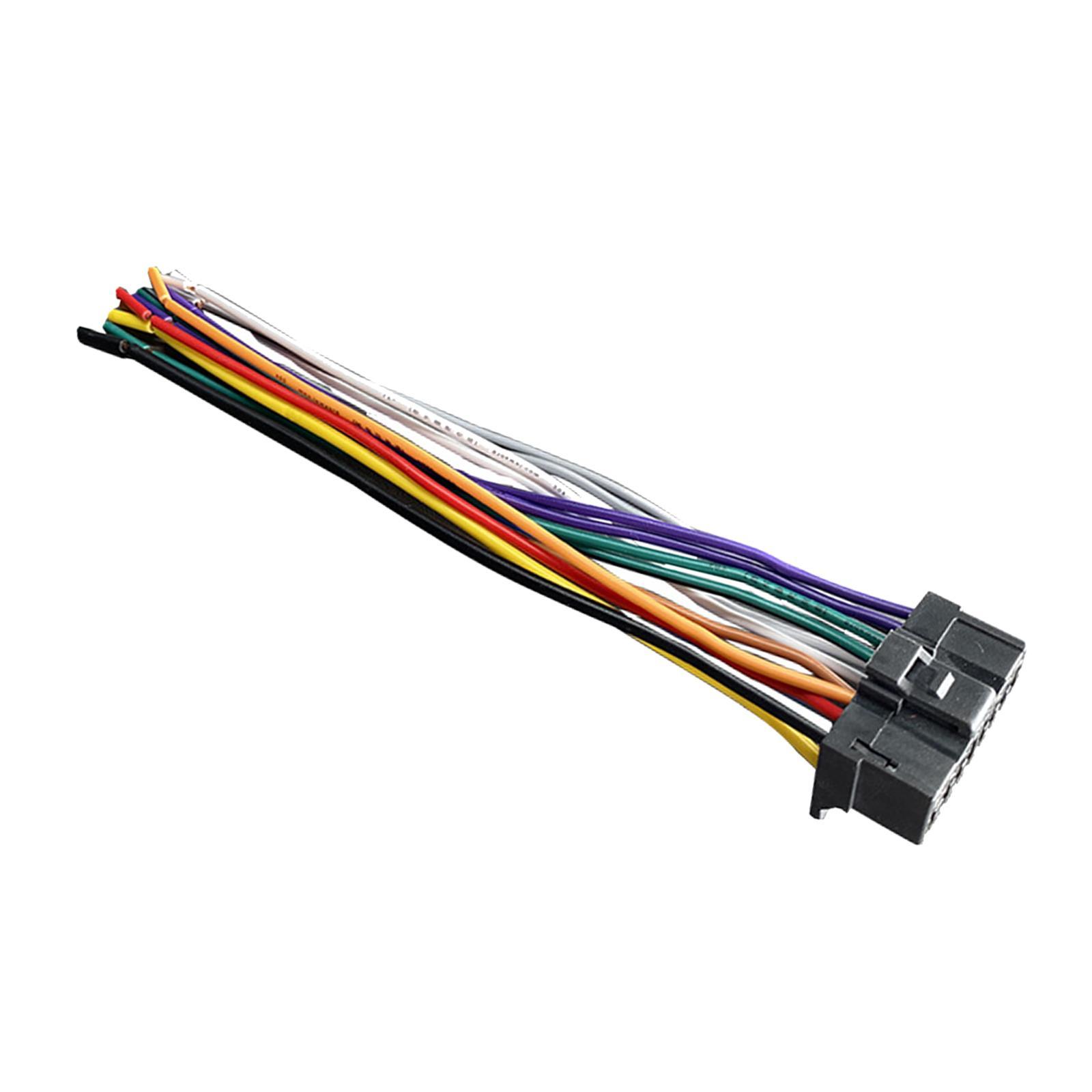 Car Stereo Player Wiring Harness Radio Adapter 14cm Length 13 Pin Wire