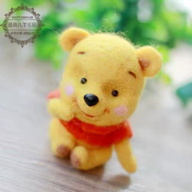 Bộ chọc len Gấu Pooh handmade - Len chọc cơ bản