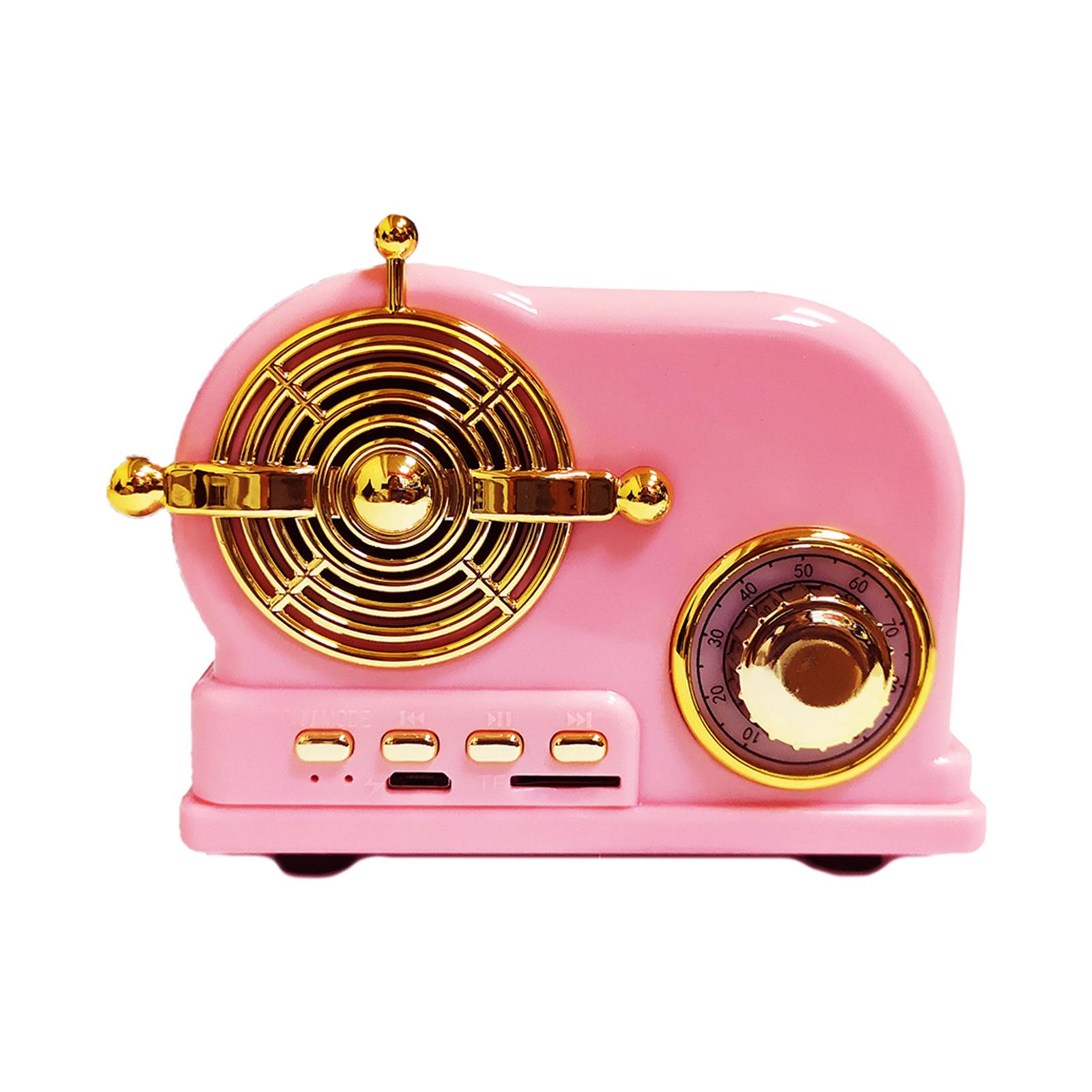 Retro Wireless Bluetooth Speaker Portable Outdoor Stereo Speaker 1pcs