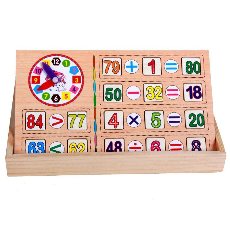 Đồ chơi gỗ hộp que tính kèm 100 số gỗ cho bé