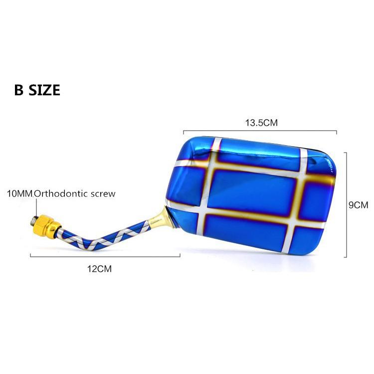 Kính chiếu hậu bằng thép không gỉ 10mm cho xe máy