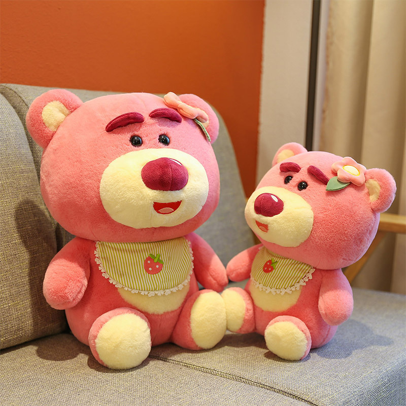 Gấu Dâu Lotso Hugging Bear Yếm Ngồi