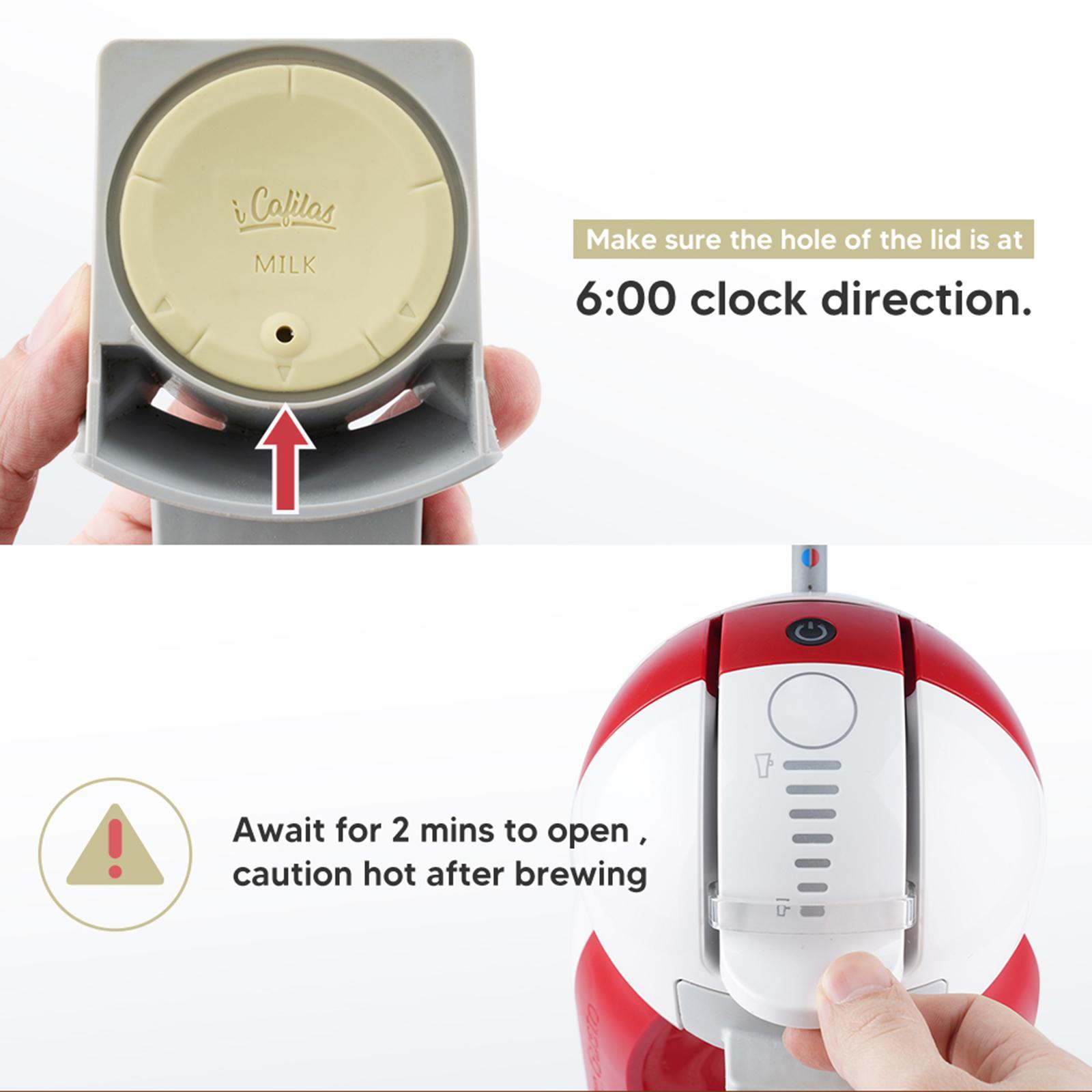 Coffee Capsules with Silicone caps Food Grade Material Coffee Machine Parts