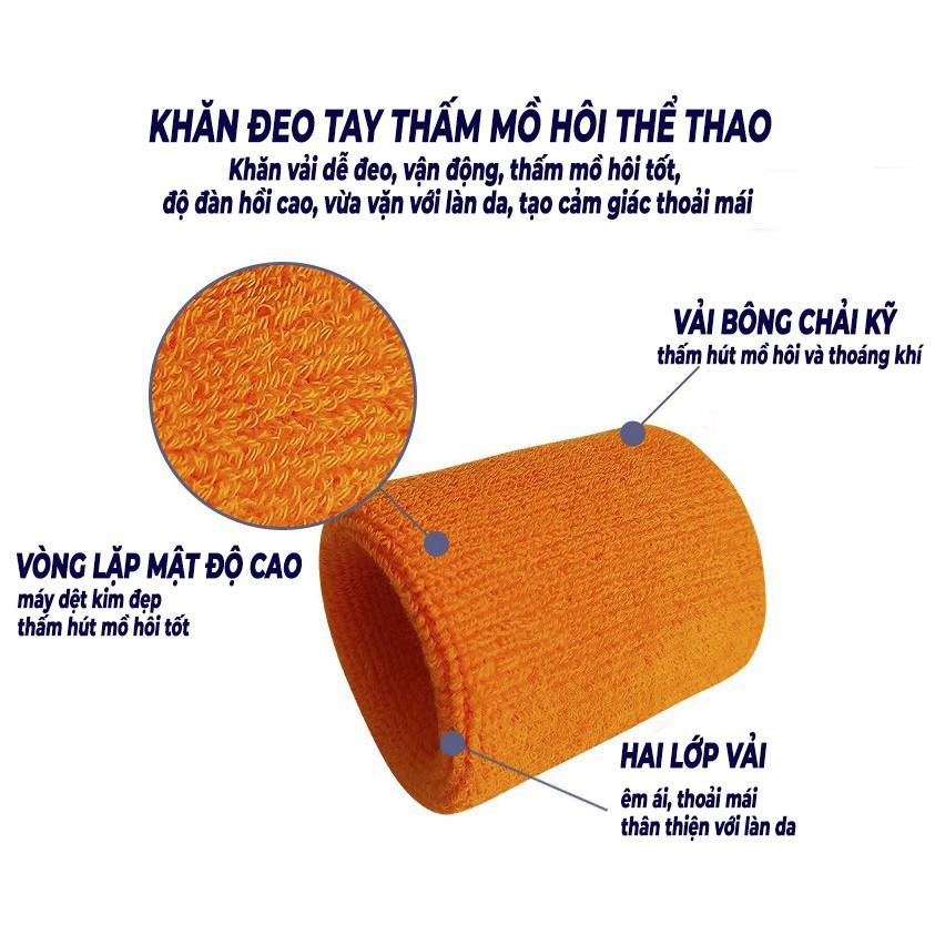 Băng đeo cổ tay thể thao thấm mồ hôi, băng cổ tay chất liệu cotton co giãn 4 chiều thấm hút mồ hôi TXstasr