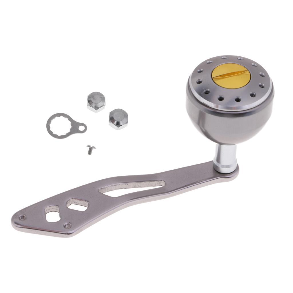 Baitcasting Fishing Reel Handle Drum Trolling Reel Handle Left Right Hand Metal Reel Handle Big Knob