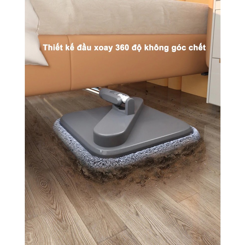 Cây lau nhà tự vắt 2 ngăn tách nước sạch nước bẩn riêng biệt Joybos JBS-ZXTB-M16-OGY2P - Hàng nhập khẩu