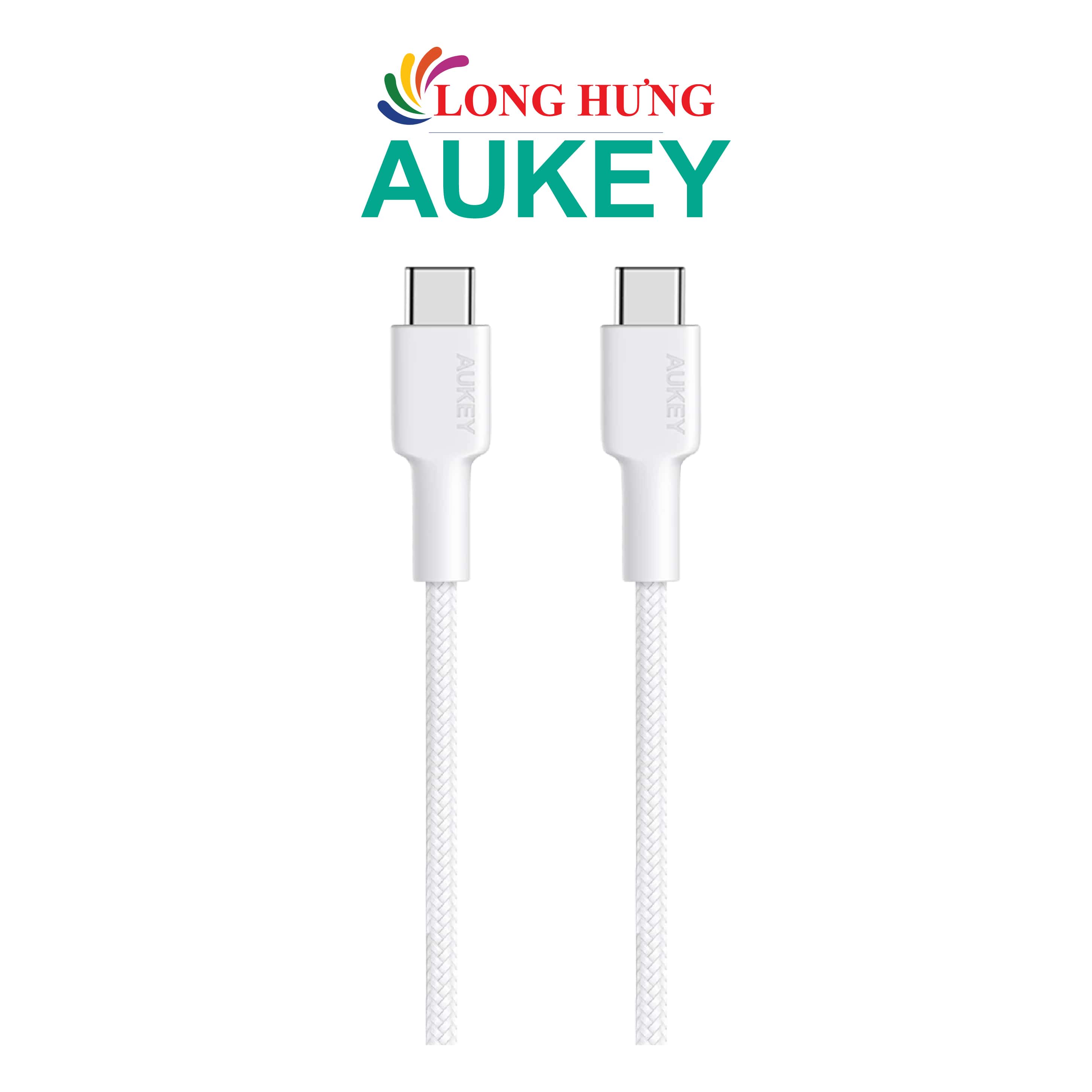 Cáp USB Type-C to Type-C Aukey Impulse Braided CC 0.9m CB-CD45 - Hàng chính hãng