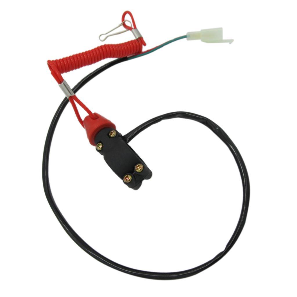 ATV Bikes Boats Outboard Engine Kill Stop Switch with Safety Tether Lanyard