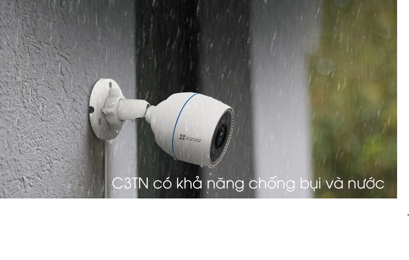 Camera IP Wifi hồng ngoại EZVIZ C3TN 2MP FHD 1080P Mẫu mới 2022 - Camera ngoài trời chuẩn nén H265, tích hợp mic thu âm, hỗ trợ thẻ nhớ lên 256G, hàng chính hãng